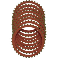 Red Eagle Organic Clutch Friction Plate Set — 8 pack, Red