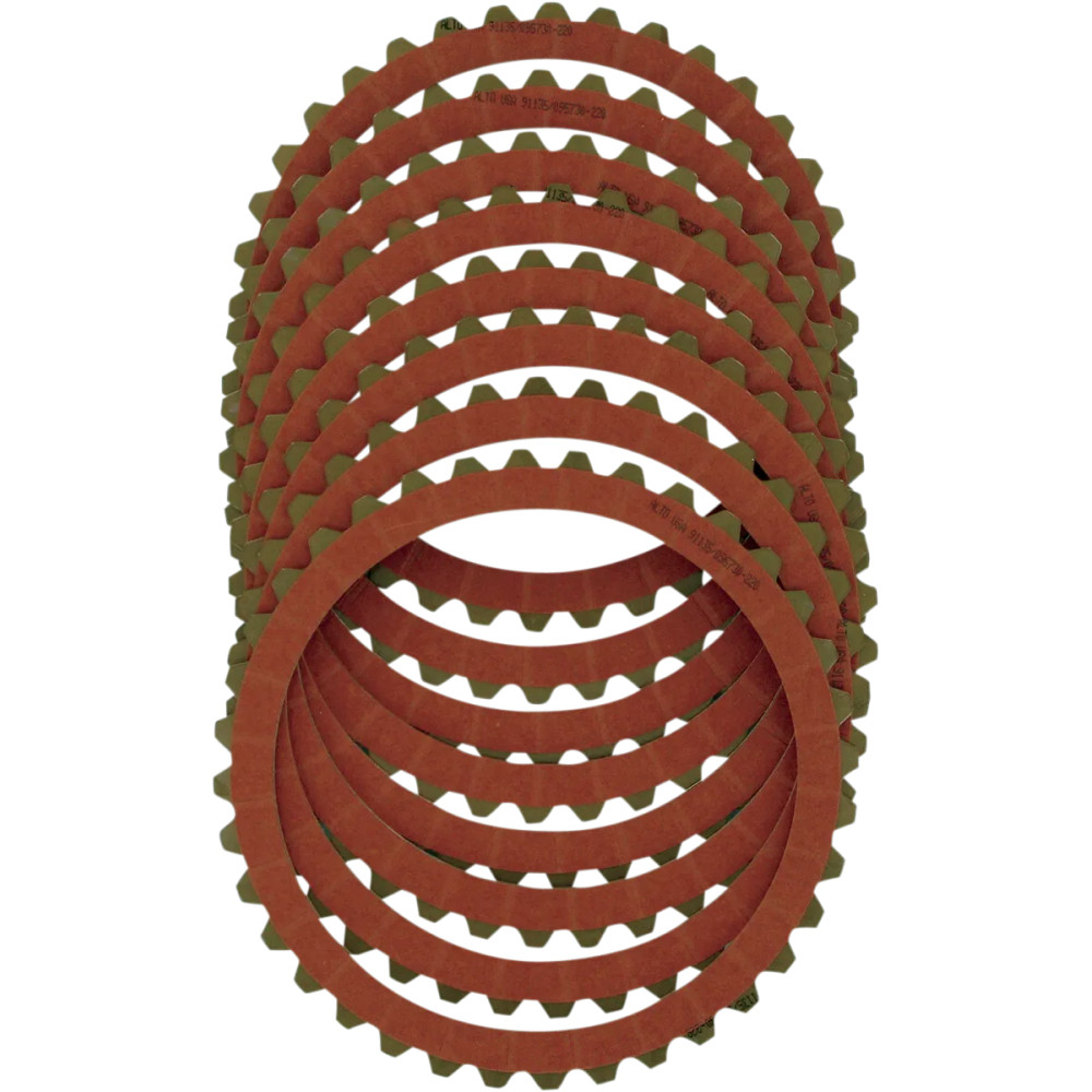 Red Eagle Organic Clutch Friction Plate Set — 8 pack, Red