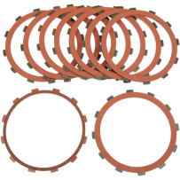 Red Eagle Organic Clutch Friction Plate Set — 9-pack, Red