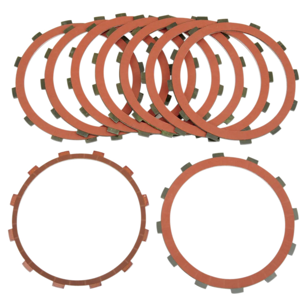 Red Eagle Organic Clutch Friction Plate Set — 9-pack, Red