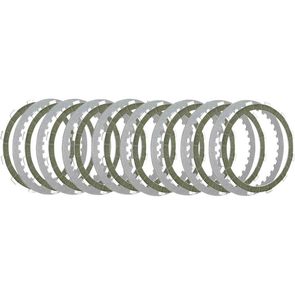 Big Twin Clutch Plate Kit — Kevlar friction, steel drive, set of 8