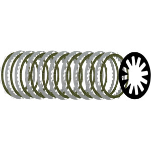 Kit de embrague de alto rendimiento con placa extra — Juego de 9, DuPont Kevlar/6061 T-6 aluminio