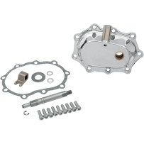 Heavy-Duty Kicker Cover Kit — 9-hole, 4-speed, Chrome