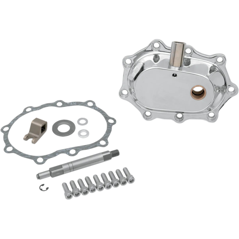 Heavy-Duty Kicker Cover Kit — 9-hole, 4-speed, Chrome
