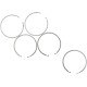 Snap Rings — 5 Pack, Silver