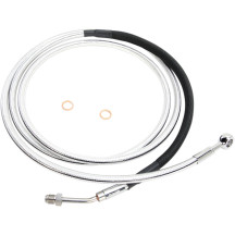 Alternate Length Hydraulic Clutch Line — 203 cm (80"), 10 mm 180° banjo fitting, chrome