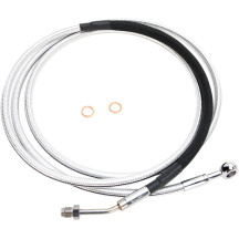 Alternate Length Hydraulic Clutch Line — 208.5 cm (82"), 10 mm 180° banjo fitting, Chrome