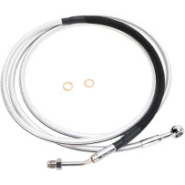 Alternate Length Hydraulic Clutch Line — 208.5 cm (82"), 10 mm 180° banjo fitting, Chrome