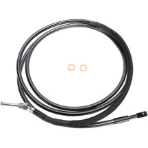 Alternate Length Hydraulic Clutch Line — 82", 10 mm 180° banjo, black