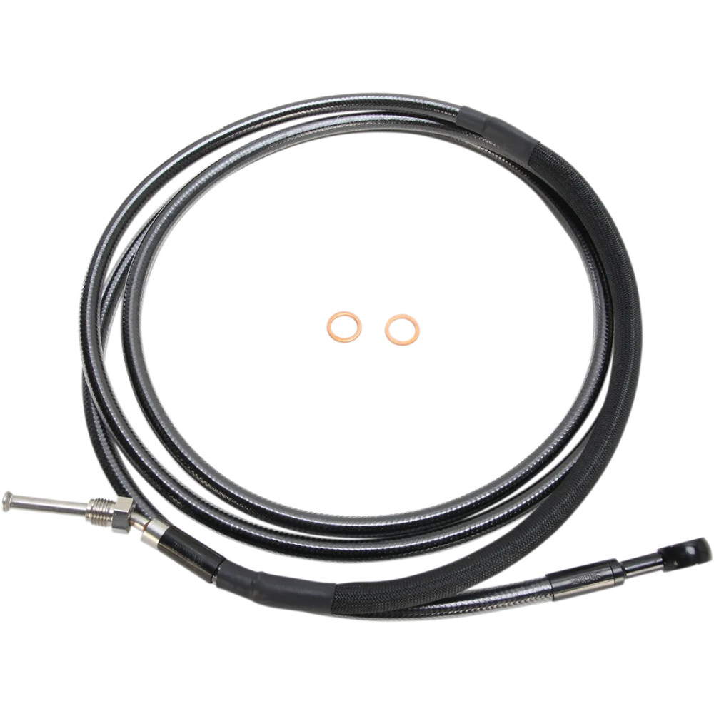 Alternate Length Hydraulic Clutch Line — 82", 10 mm 180° banjo, black
