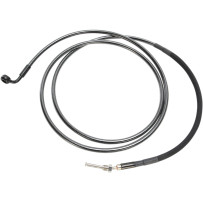 Alternate Length Hydraulic Clutch Line — 82" length, 10 mm 90° banjo fitting, Black