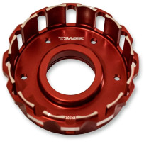 Billet Clutch Basket — Red anodized