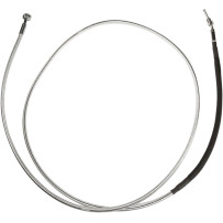 Alternate Length Hydraulic Clutch Line — 203 cm (80"), 10 mm straight banjo fitting, Chrome