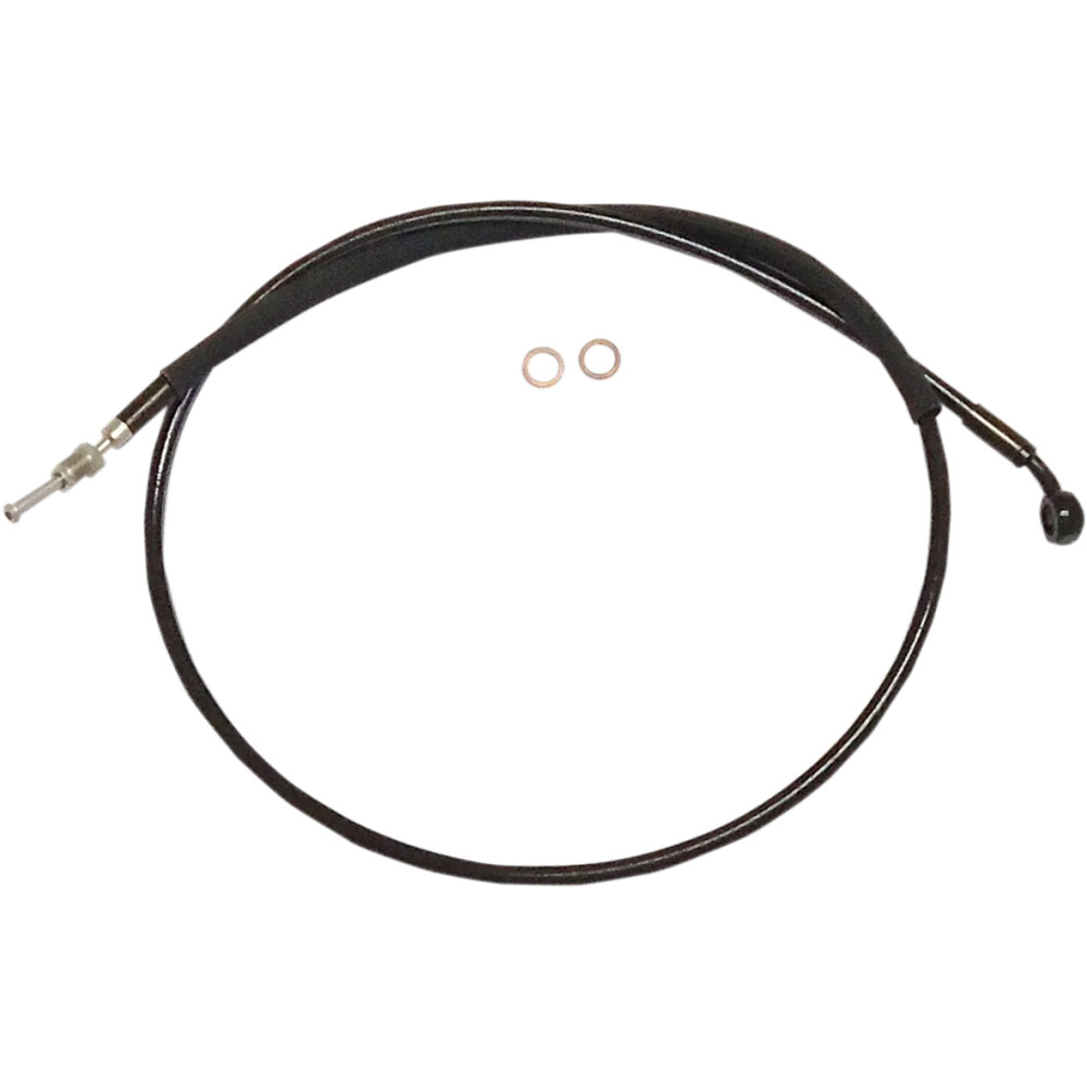 Alternate Length Hydraulic Clutch Line — 78" length, 10 mm 90° banjo fitting, Black