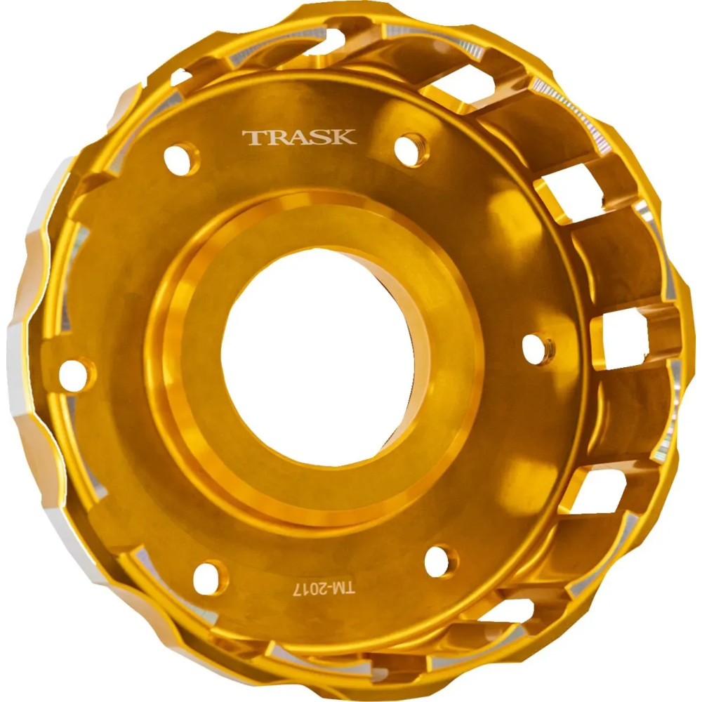 Billet Clutch Basket — Gold, anodized