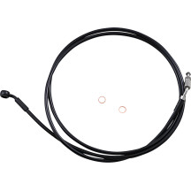 Hydraulic Clutch Line — 10 mm 35° banjo fitting, black coated with black fittings