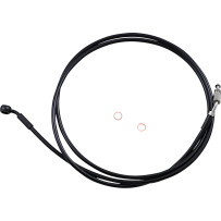 Hydraulic Clutch Line — 10 mm 35° banjo fitting, black coated with black fittings