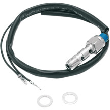 Hydraulic Brake Light Switch — M10 x 1.0, 10 mm (3/8"), Chrome