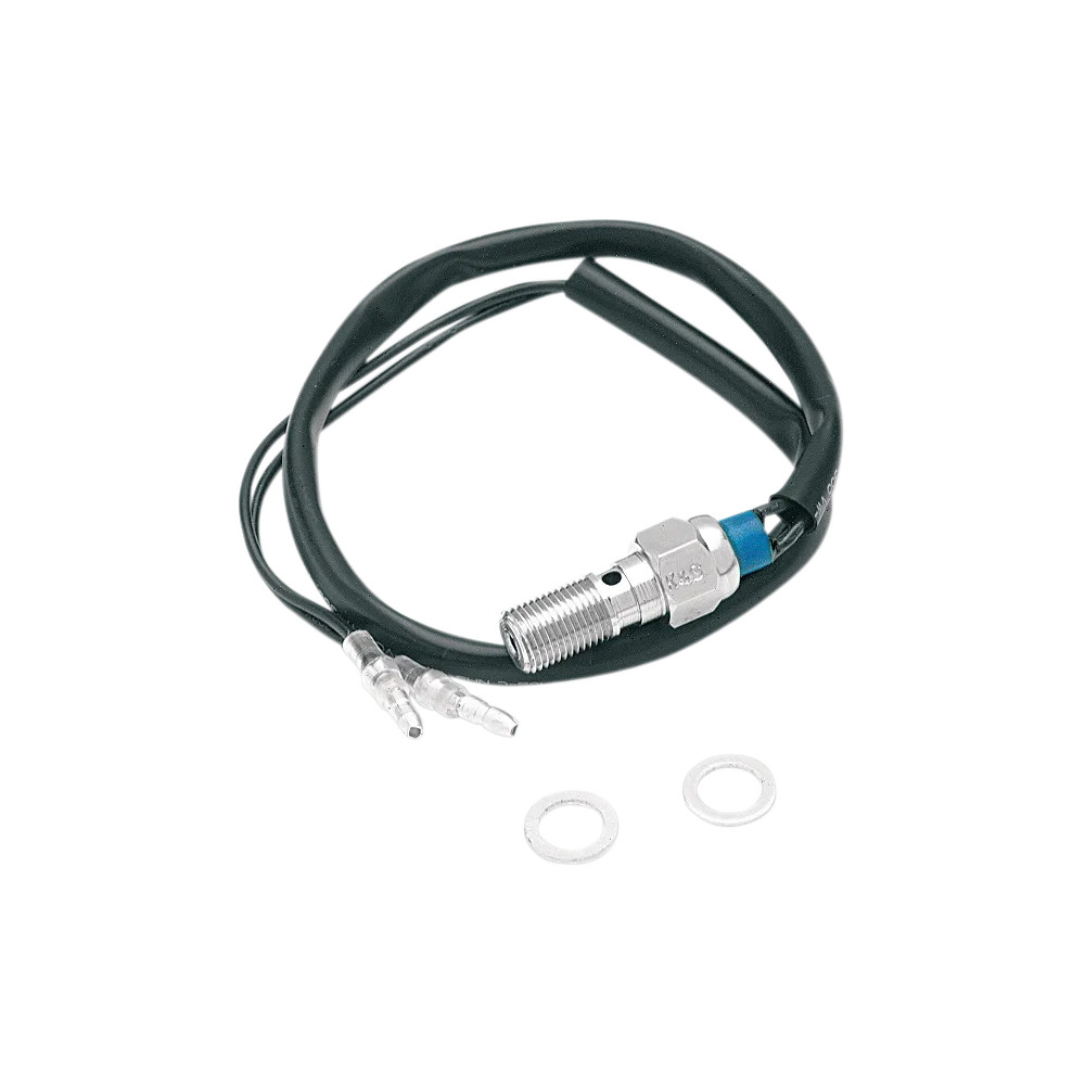 Interruptor hidráulico de luz de freno — 11.1 mm (7/16"), 7/16-24, Cromo