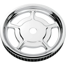 Universal Rear Cush-Drive Aluminum Pulley — 68-tooth, 25.4 mm (1.000") , Chrome