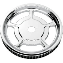 Universal Rear Cush-Drive Aluminum Pulley — 68-tooth, 25.4 mm (1.000") , Chrome