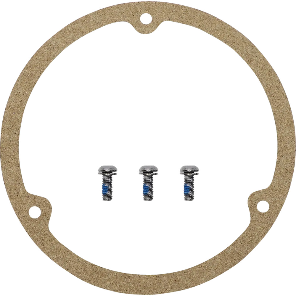 Live to Ride Derby Cover — 3-hole mount, chrome