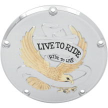Live To Ride Derby Cover — Gold, 5 Hole