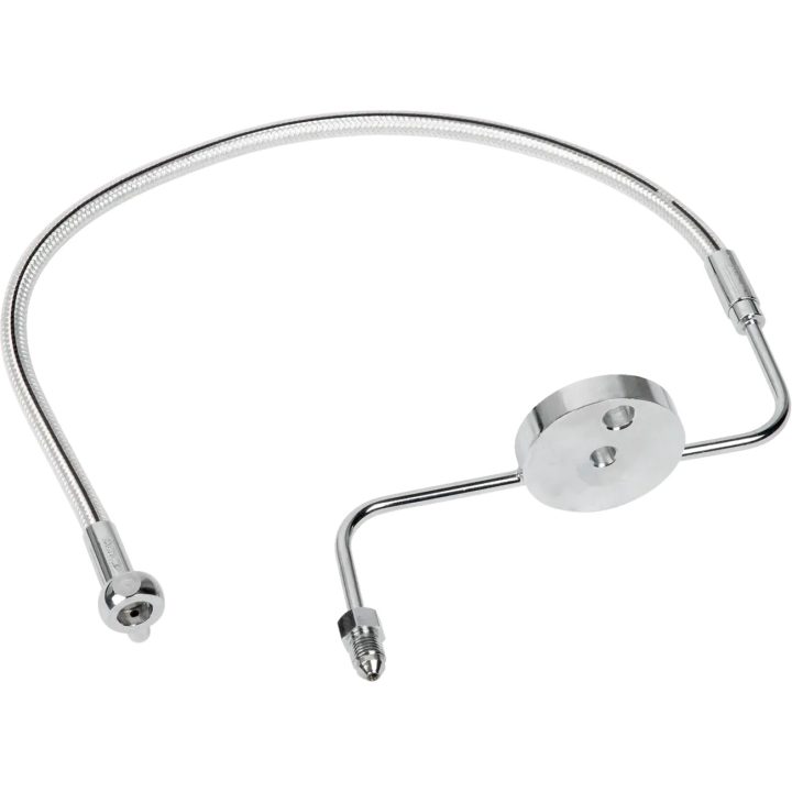 Kit delantero inferior de latiguillo de freno Serie Designer — sin ABS, cromado