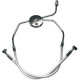 Kit de latiguillos delanteros trenzados Designer Series sin ABS — 63,5 cm (25"), banjo de 10 mm 90°, cromado Sterling Chromite II