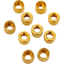 Deluxe Professional Ferrules — -3 hose fitting, Chrome, 10-pack