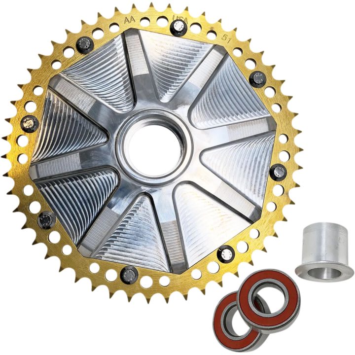 Piñón de cadena Cush Drive — 530, 51T, Dorado