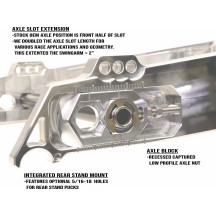 Swing Arm — 25 mm axle, machined finish