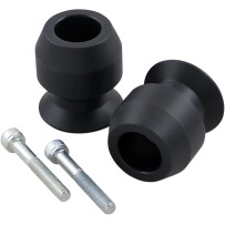 Swingarm Sliders — Black, pair