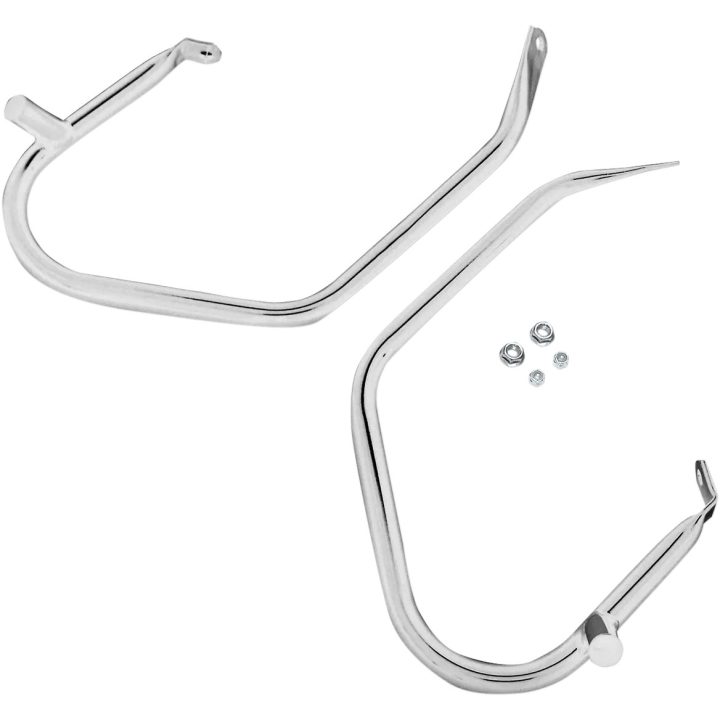 Protectores de alforjas de perfil bajo — 22,2 mm (7/8"), montaje izquierdo/derecho, cromado