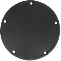 Derby Cover — Black wrinkle finish, for models equipped with standard stock cover, 5-hole mount