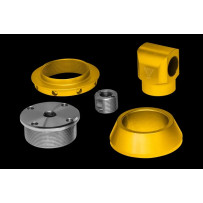 Rear Lowering Kit — 130-40, Rear, Gold