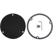 Derby Cover — Black wrinkle, 3-hole mounting