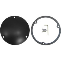 Derby Cover — Black, 3-hole mount, requires gasket for '06 Dyna Glide & '07–'18 Big Twin