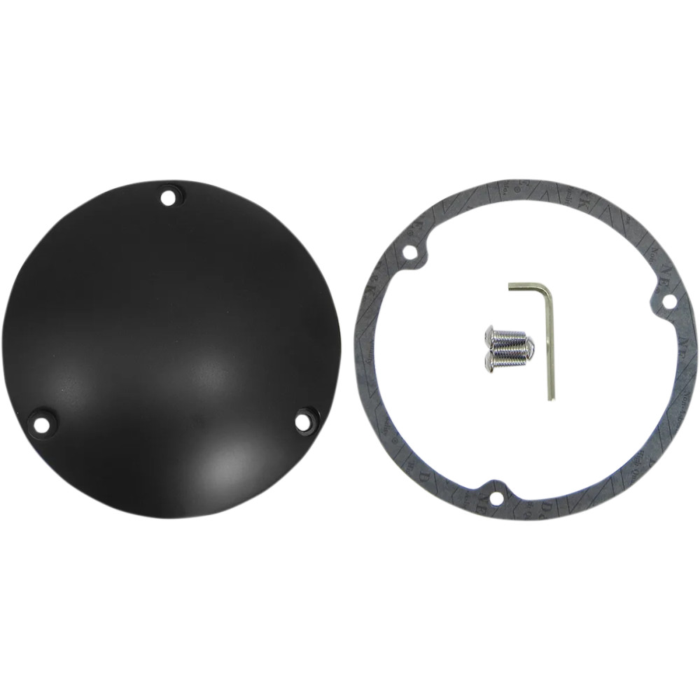 Derby Cover — Black, 3-hole mount, requires gasket for '06 Dyna Glide & '07–'18 Big Twin
