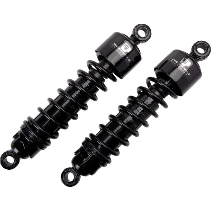 Amortiguadores Serie 412 — 318 mm (12.50") extendido, negro, trasero
