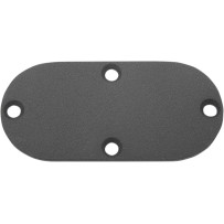 Primary Chain Inspection Cover — 4-hole mounting, Wrinkle Black
