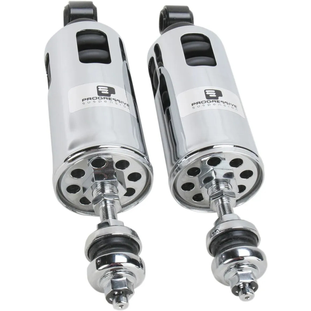 422 Series Shocks — Pair, Rear, Chrome, Coilover Monotube