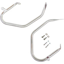 Low-Profile Saddlebag Guards — 7/8" (22.2 mm), Chrome