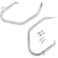 Low-Profile Saddlebag Guards — 7/8" (22.2 mm), Chrome