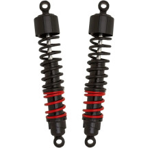 Amortiguadores Stiletto — 343 mm (13,5"), montaje trasero, negro, rojo