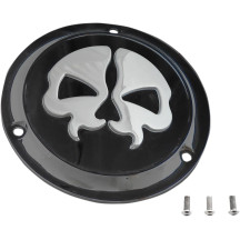 Split Skull Derby Cover — Black, 3-Hole