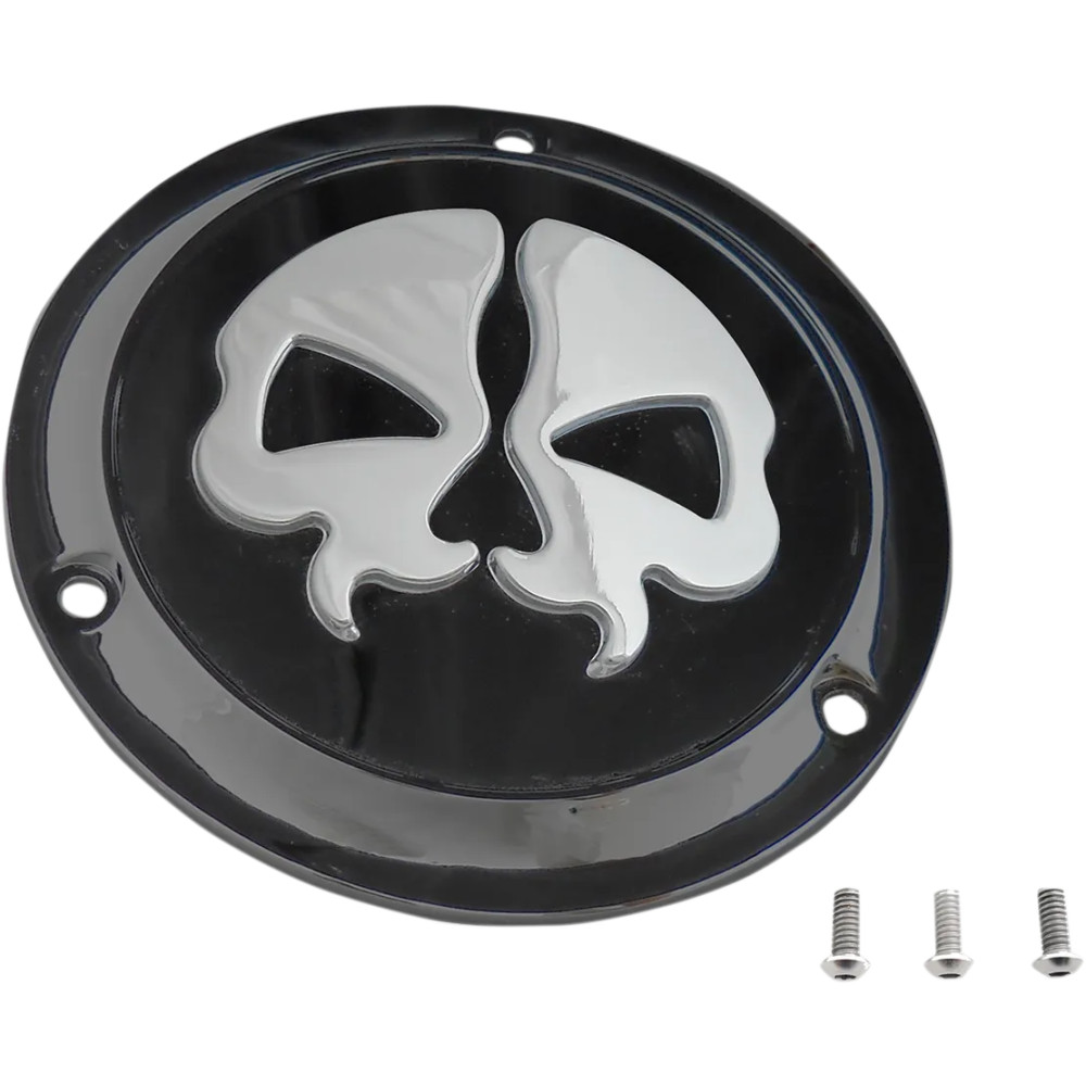 Split Skull Derby Cover — Black, 3-Hole