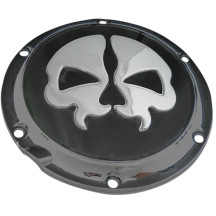 Split Skull Derby Cover — Black, 5-hole mounting