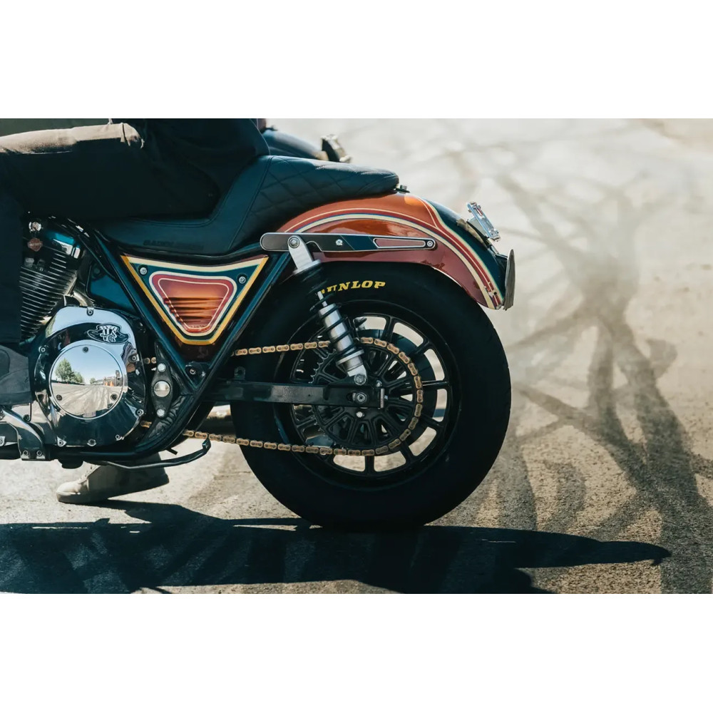 REVO ARC Suspensión de muelle FL con depósito remoto — 13" de largo extendido, montaje trasero, depósito remoto, transparente