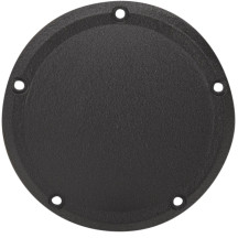 Tapa Derby — Negro arrugado, montaje de 5 orificios, para '06 Dyna Glide y '07–'18 Big Twin